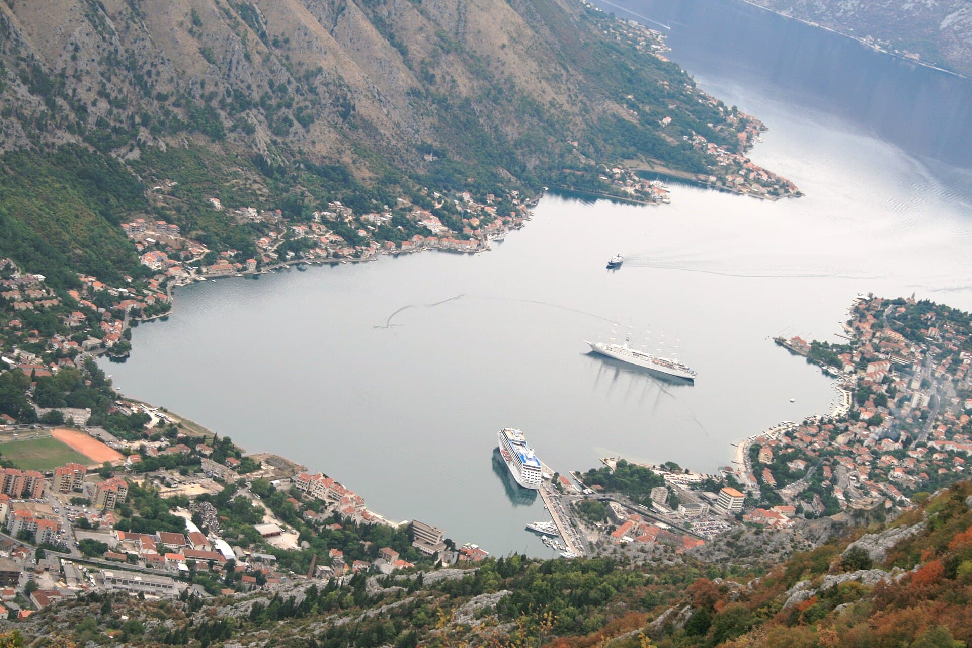 Bay of Kotor and the city port