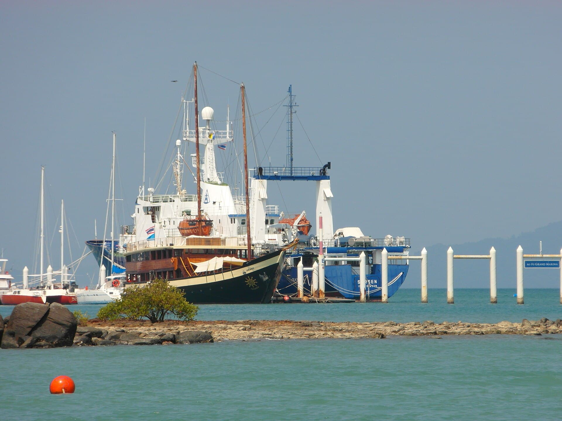 Yachts at Ao Po Grand Marina in Phuket